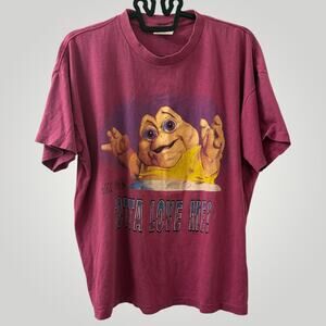 Vintage 90s Dinosaurs Baby Sinclair T-Shirt L Single Stitch Gotta Love Me USA